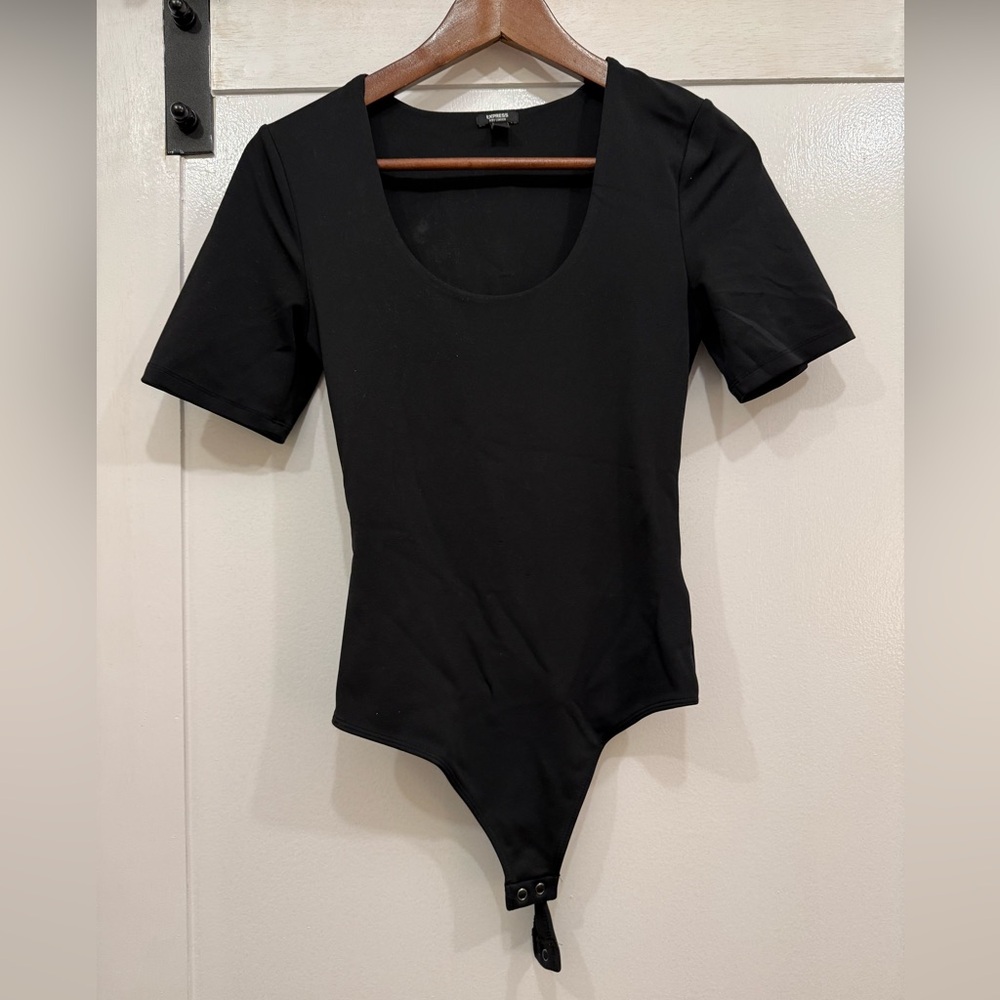 Express Black Body Contour Bodysuit